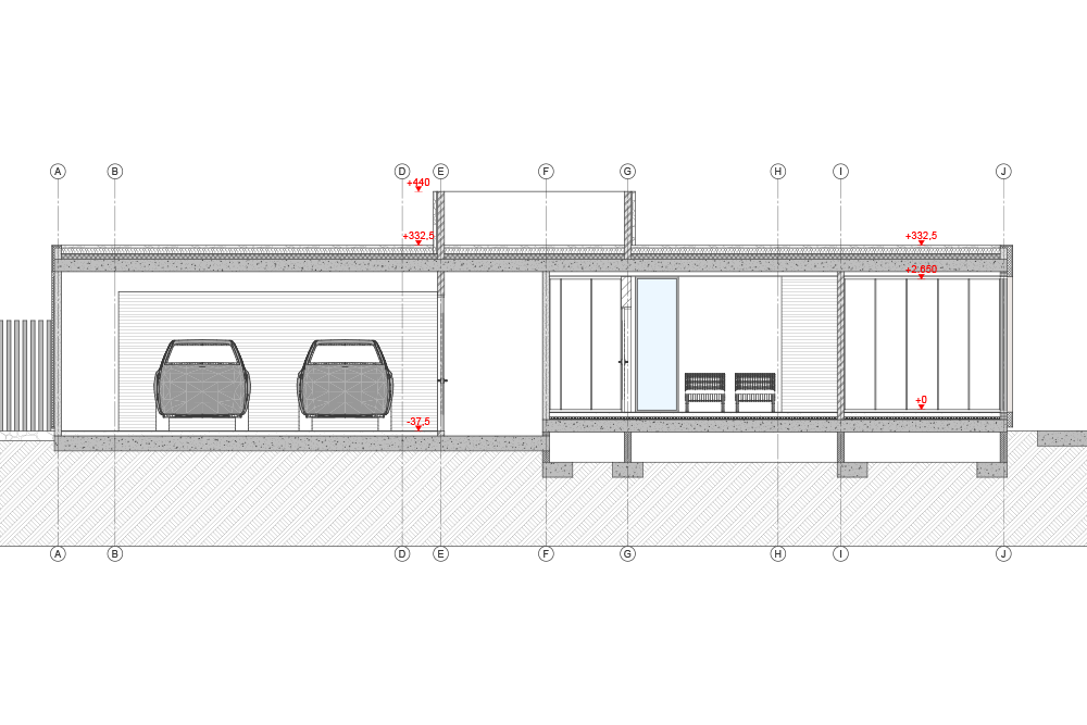 JFM Arquitecto - Planos de proyecto de Villa HH Sección 9