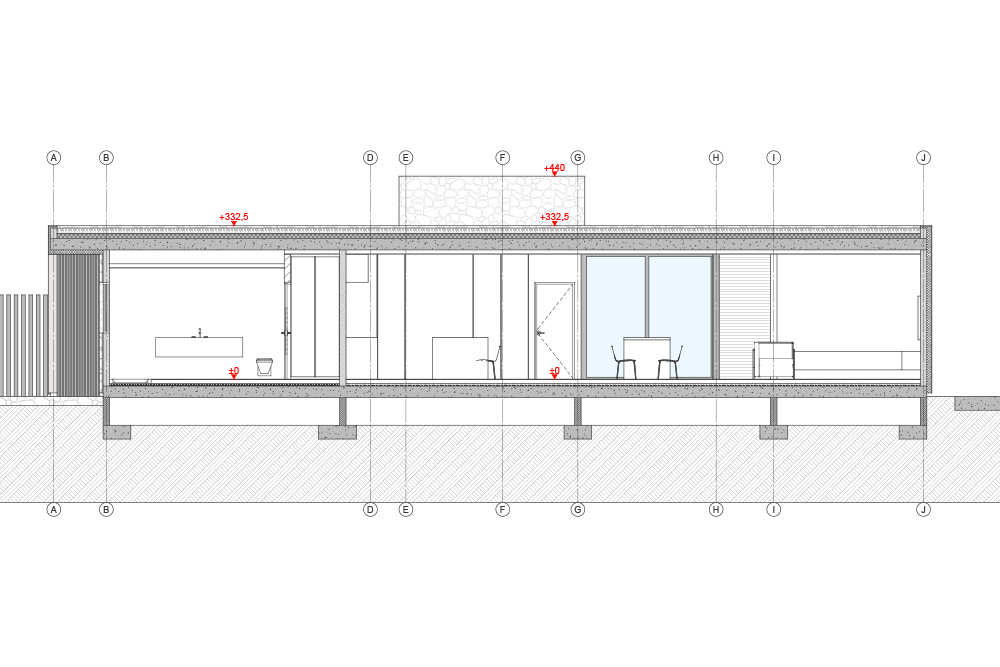 JFM Arquitecto - Planos de proyecto de Villa HH Sección 11