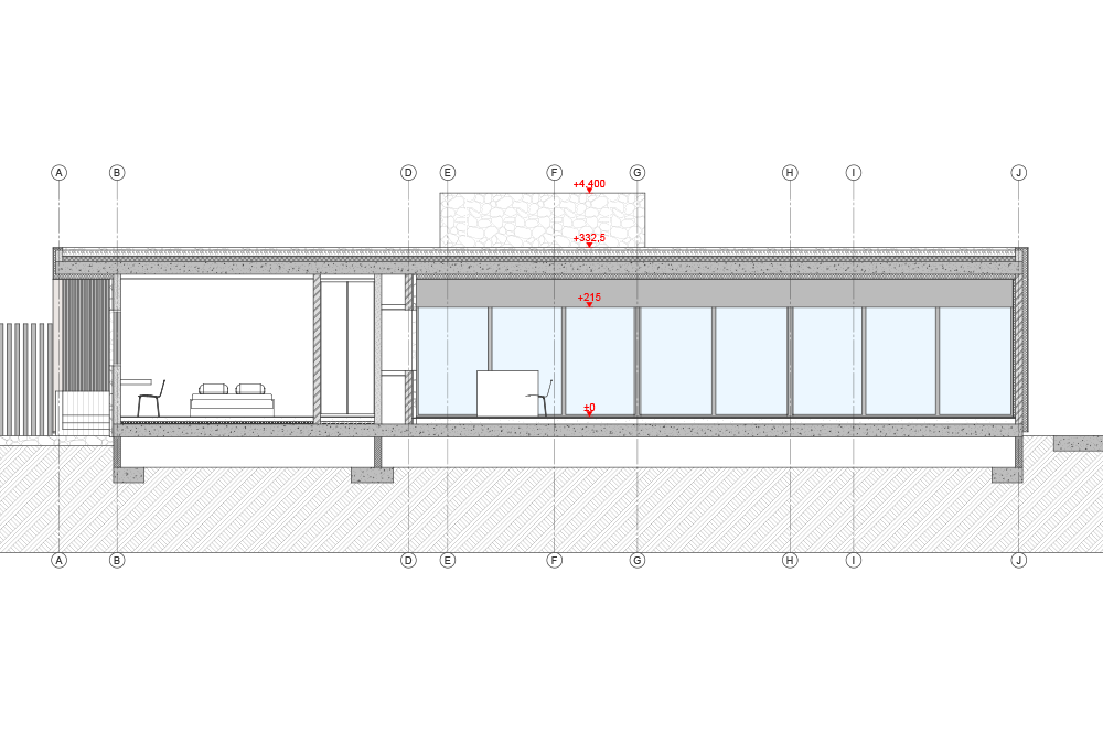 JFM Arquitecto - Planos de proyecto de Villa HH Sección 12
